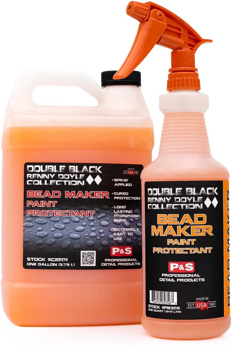 P & S PROFESSIONAL DETAIL PRODUCTS Bead Maker Combo Kit - Paint Protectant & Sealant, Easy Application, Cured Protection, Long Lasting Gloss, Hydrophobic Finish -1 Gallon+1 Quart