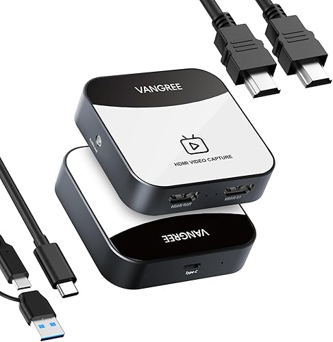 Tarjeta de captura para Nintendo Switch, tarjeta de captura de audio y video 4K, grabadora HDMI 1080P 60FPS USB C 3.0 para juegos/transmisión en