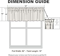 Vista 39 de VOGOL Cenefas con patrón de pájaros para ventanas de cocina, cenefa texturizada de lino con estampado floral y pájaros para ventanas pequeñas