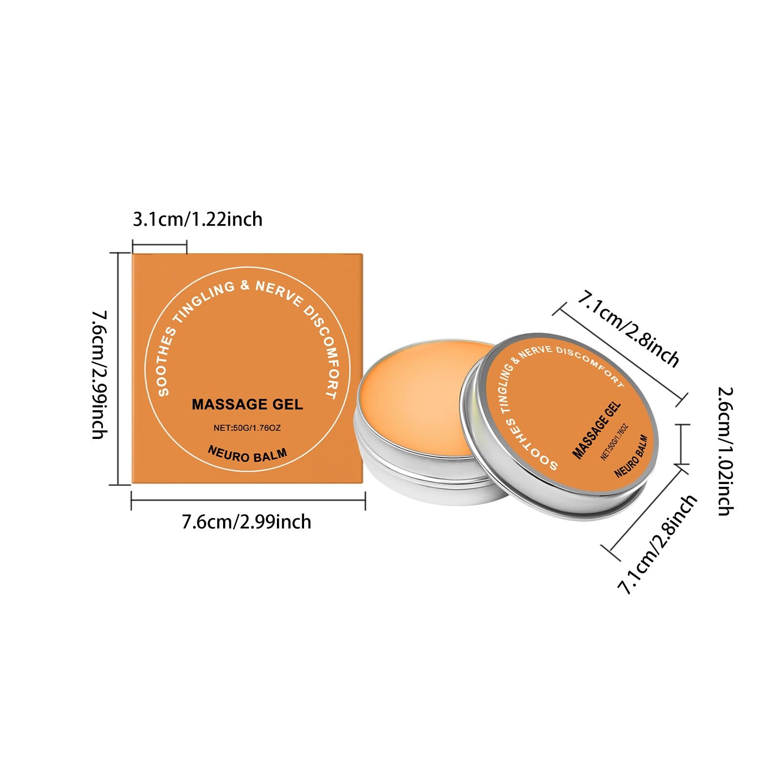 Therawolf Neuro Balm - Bálsamo natural para apoyar los nervios y las articulaciones, fórmula herbal de acción rápida con extracto de manzanilla contra hormigueo, ardor y rigidez, crema calmante, 50 g