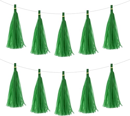 Vista 108 de MECCANIXITY 15Pcs Dark Purple Tassel Garland Banner with Rope Tissue Paper Tassels Party DIY Kits for Anniversary Wedding Birthday Party