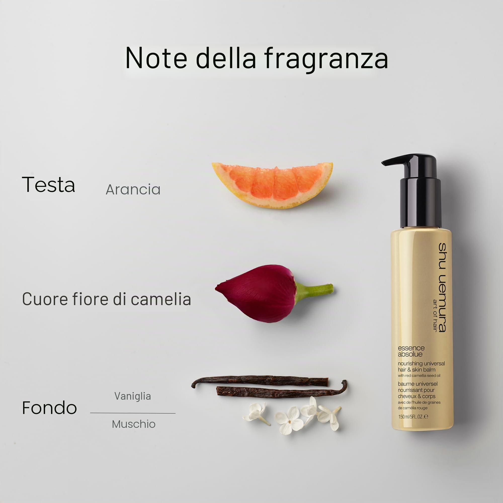 Shu Uemura Art of Hair, Balsamo Universale Nutriente, Per Pelle e Capelli, Azione Districante e Idratante, Con Olio di Semi di Camelia Rossa, Essence Absolue, 150 ml