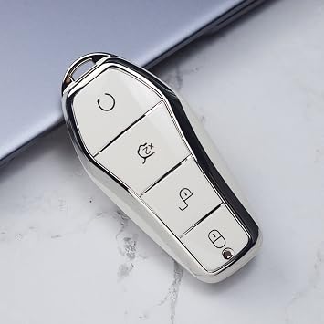 Soft TPU Car Key Case Cover, for BYD Han Ev Tang Dm/Qin Plus/Song Pro/MAX/Yuan Buckle Auto Shell Fob Keychain Accessories