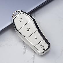 Soft TPU Car Key Case Cover, for BYD Han Ev Tang Dm/Qin Plus/Song Pro/MAX/Yuan Buckle Auto Shell Fob Keychain Accessories