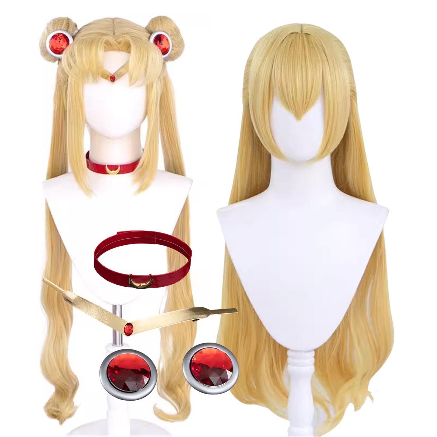 Amazon.co.jp: 月野うさぎ 愛野 美奈子 ウィッグ 美少女戦士 かつら