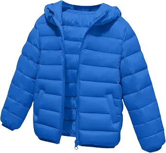 Kids Lightweight Quilted Winter Jacket with Hood