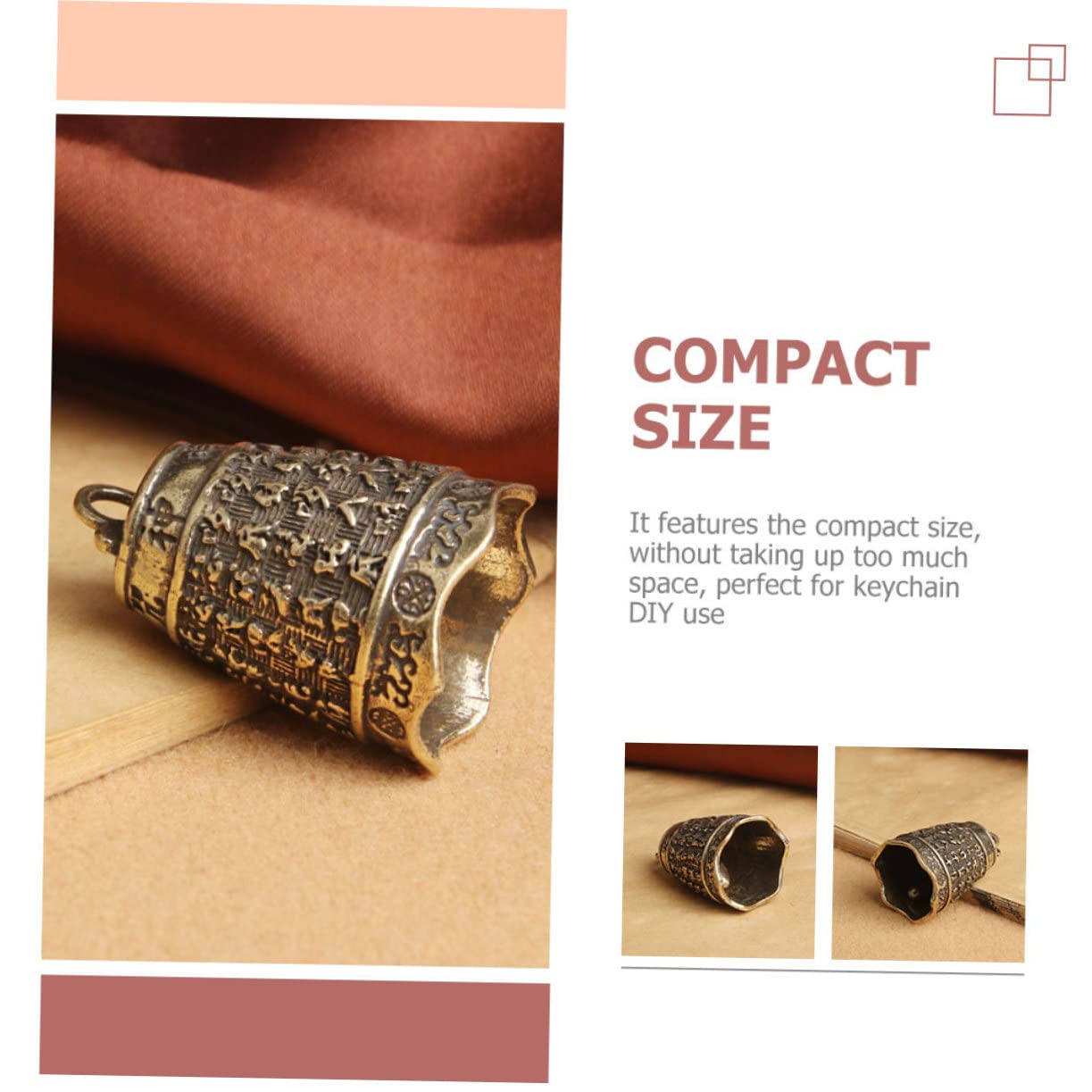 SHINEOFI Campana In Ottone Piccole Campane Per L'Artigianato Mini Campanelli Di Fascino Retro Jingle Bell Campana Fai Da Te Decorazione Fascino Del Pendente Della Campana Campane