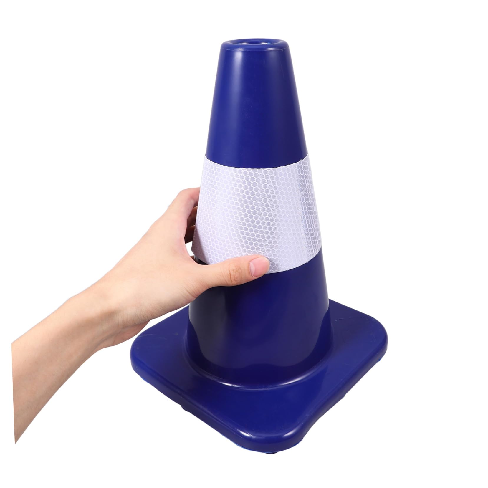 Alipis Cone di Plastica Riflettore Coni di Sicurezza in Pvc per Parcheggio Stradale Coni di Pericolo Ponderati per Strade Parcheggi e Campi Sportivi