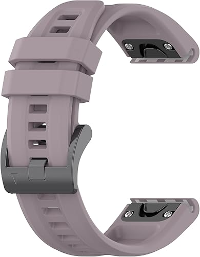 Miniatura 3 de Correa de silicona compatible con Garmin Fenix 766 Pro55 Plus, pulsera de silicona suave y transpirable con hebilla de metal, correa de repuesto