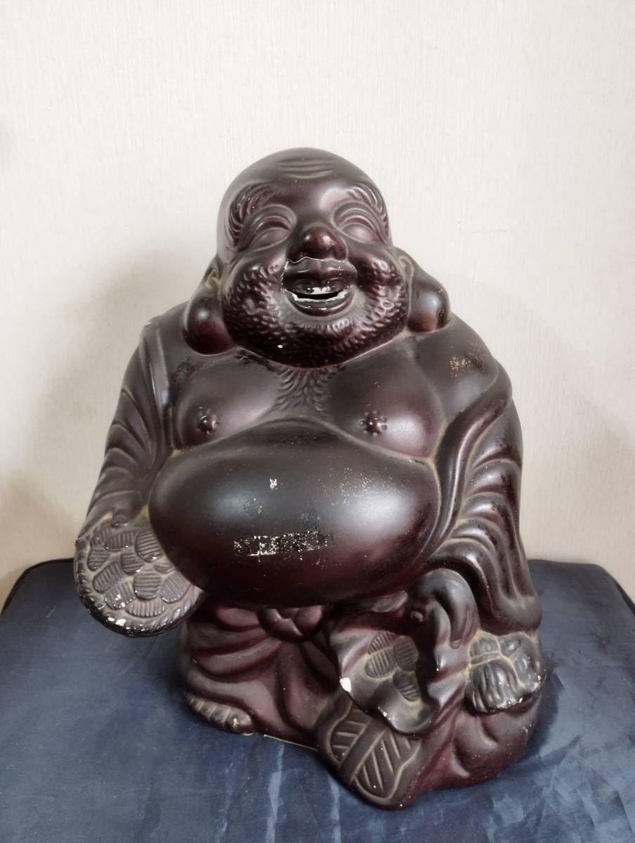 Amazon.co.jp: 布袋様 陶器 置物 七福神 寿光作 縁起物 オブジェ 