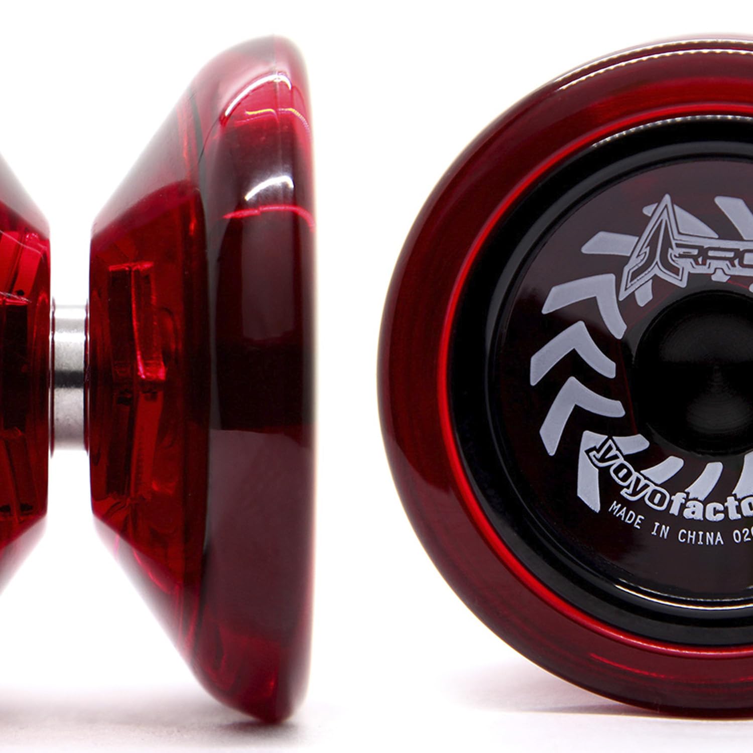 YoyoFactory Arrow Yoyo - Rojo (De Principiante a Profesional, Yo-Yo con Rodamientos de Bolas Extra,Cuerda e Instrucciones) — view 2