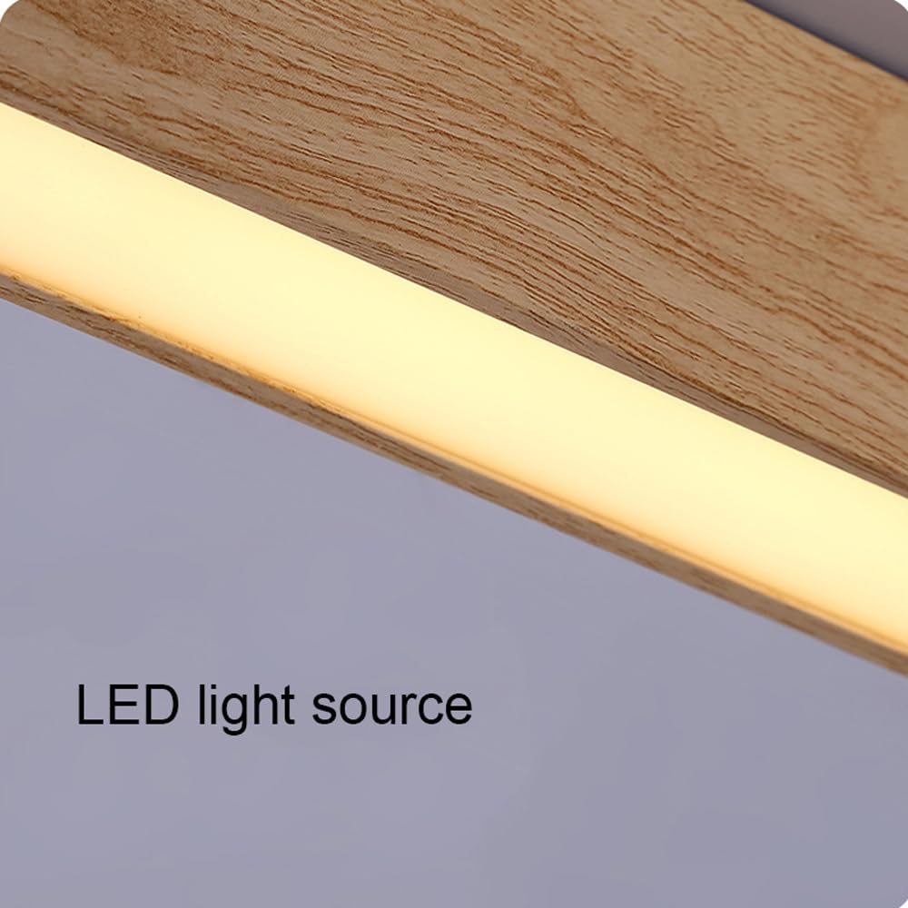 Aluminiowa liniowa lampa ścienna LED, minimalistyczny i skandynawski design, geometryczny wzór słojów drewna, idealna do jadalni, salonu, kuchni lub sypialni