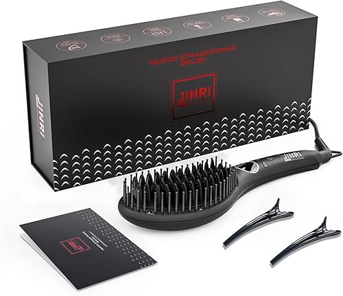 Cepillo alisador de pelo, peine de hierro alisador iónico de cerámica, antiquemaduras, el mejor cuerpo suave y redondo, perfecto para salón