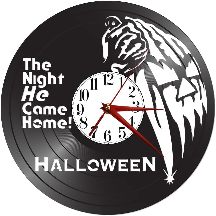 Vinyl Record Clock - Halloween