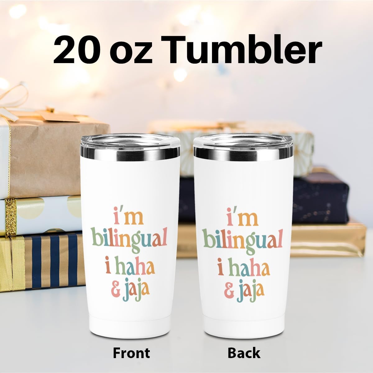 Funny Teacher Gifts, Speech Therapy Tumbler, Teacher Appreciation Gifts 20 oz Stainless Steel Coffee Mug，Insulated Cup for Car, Christmas Birthday Teaching Office for Women Men Spanish Teachers - Image 2