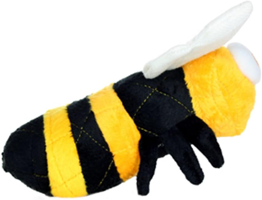 MIGHTYBug Junior Bee - Squeaker - Multiple Layers. Made Durable, Strong & Tough. Interactive Play (Tug, Toss & Fetch). Machine Washable & Floats