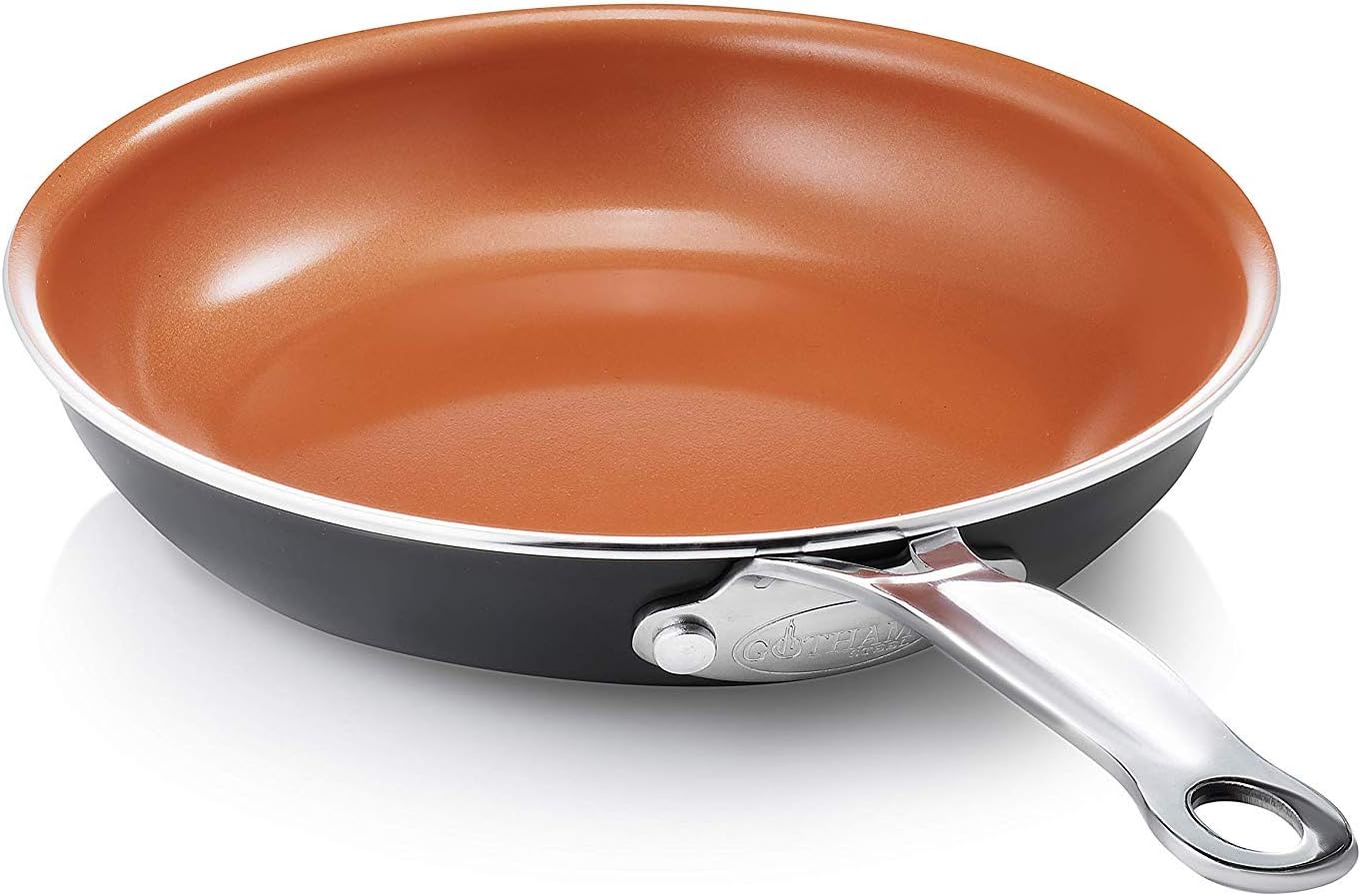 Gotham Steel 8.5 inch Fry Pan, Large, Brown