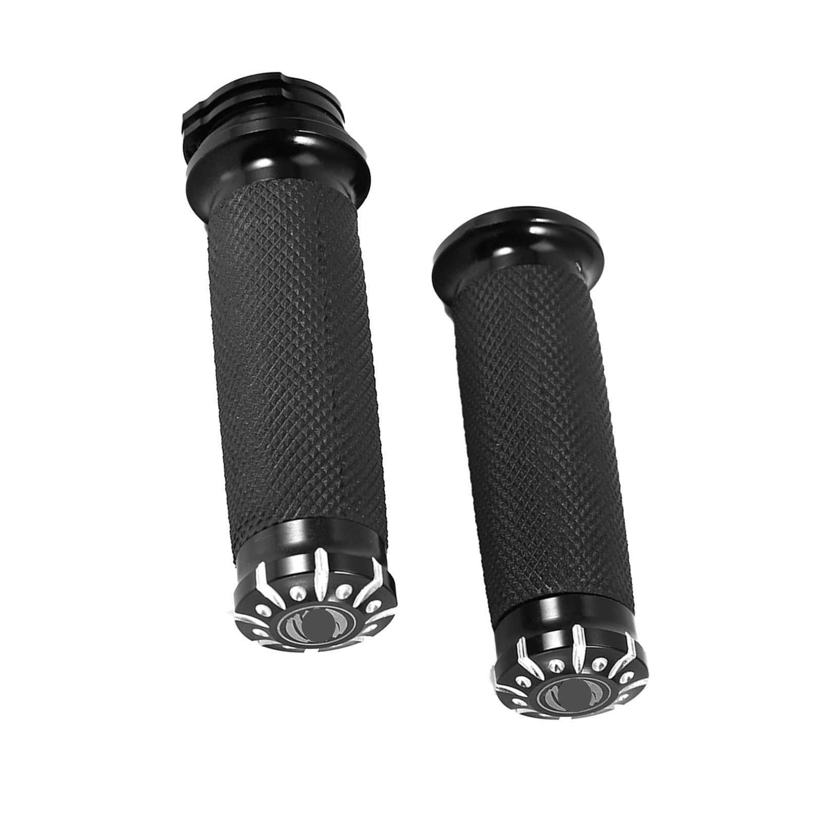 Empuñaduras Manillar Empuñaduras De Manillar De Motocicleta para Softail para Cruiser para Chopper, Tapas De Extremo De Manga De Goma para Manillar De Motocicleta