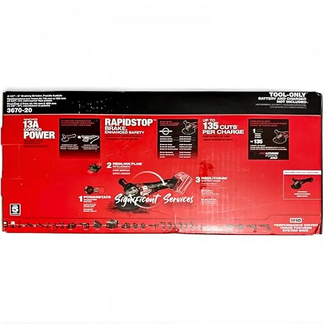 Milwaukee Electric - M18 Fuel 4-1/2-6 Braking Grinder Paddle Switch