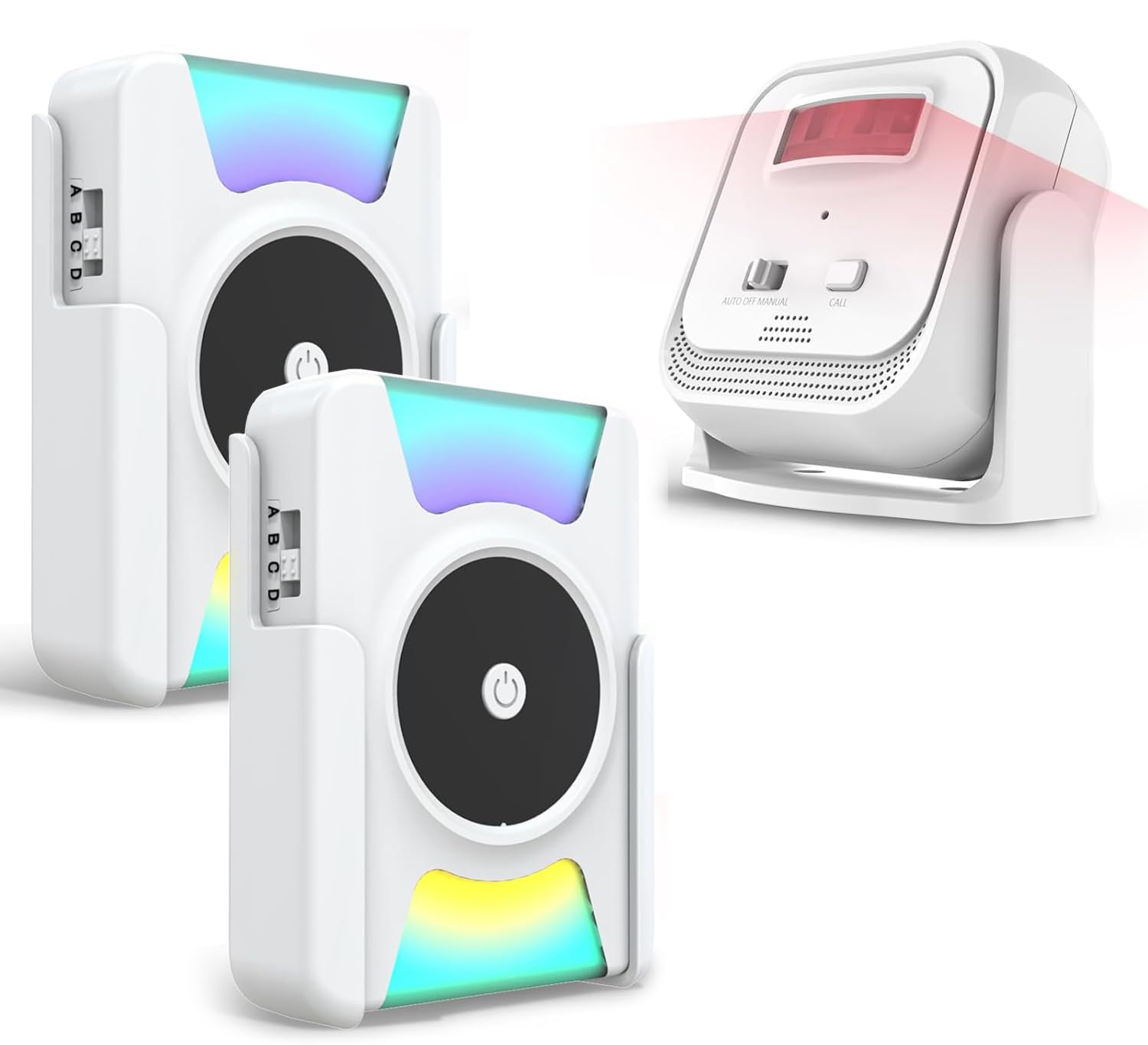 DAYTECH Indoor Motion Sensor Alarm 1 Motion Detector and 2 Receiver