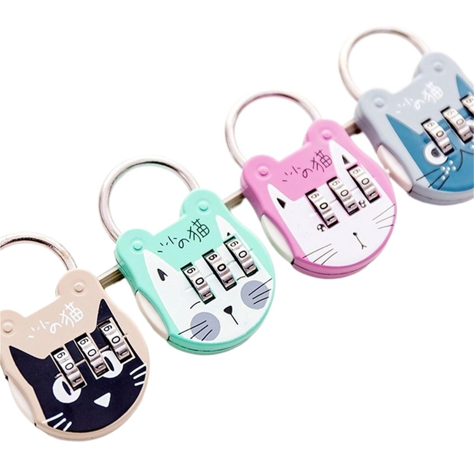 Cadenas pour carnet intime chat bleu mini cadeau mignon pour enfant