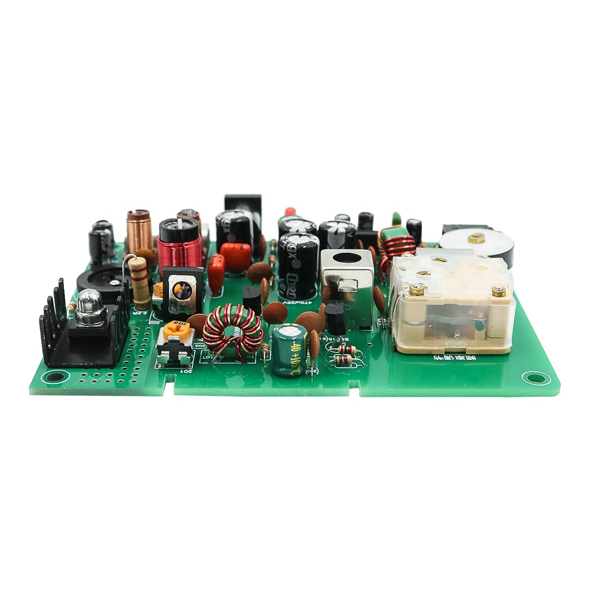 Ticha Kit trasmettitore AM, trasmettitore radio a onde medie regolabile 530-1600 KHZ fai da te per esperimenti scolastici, 20-500 MW, antenna da 2-5 m, ingresso audio da 3,5 mm, materiale PCB