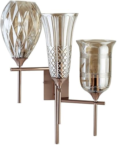 Cyan Design 07949 Wall Mounts & Sconces, 3-Light Medium Base, Satin Copper (Bulb