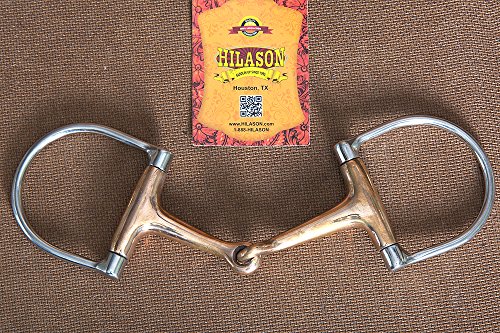Hilason 5" Western Stainless Steel Hollow Copper Ring Horse Mouth Bit #TOP3