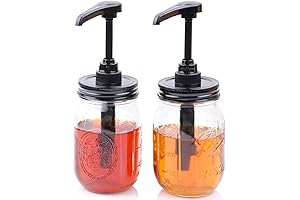 16 oz Bottle Pump Lid Perfect for Mason Jar and Kitchen Use