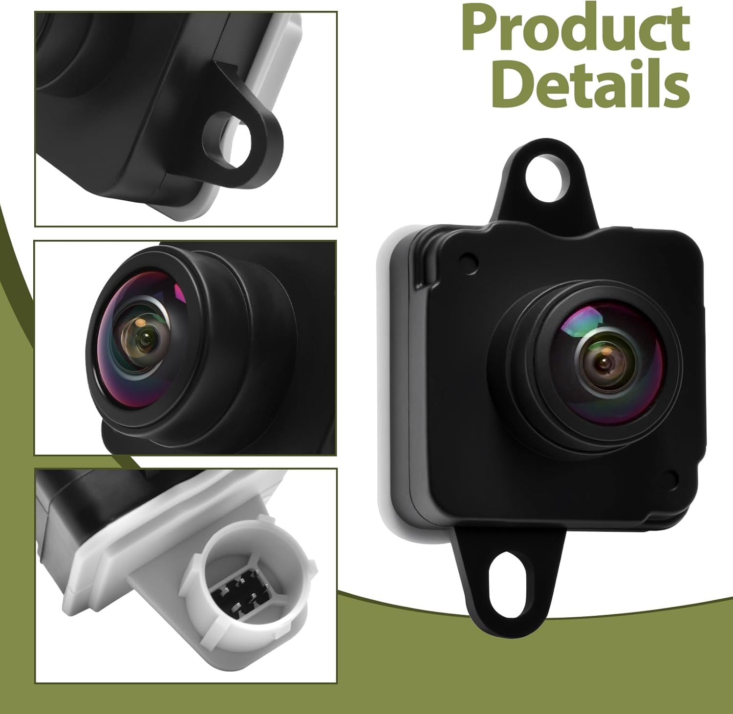 Rear View Camera Fit for Dodge Challenger 3.6L, 5.7L, 6.4L 2015-2023 Park Assist Backup Reverse Camera Replace 68172474AD, 68172474AE, 68172474AF, 68172474AG, 68172474AH, 68172474AI, 68354314AA