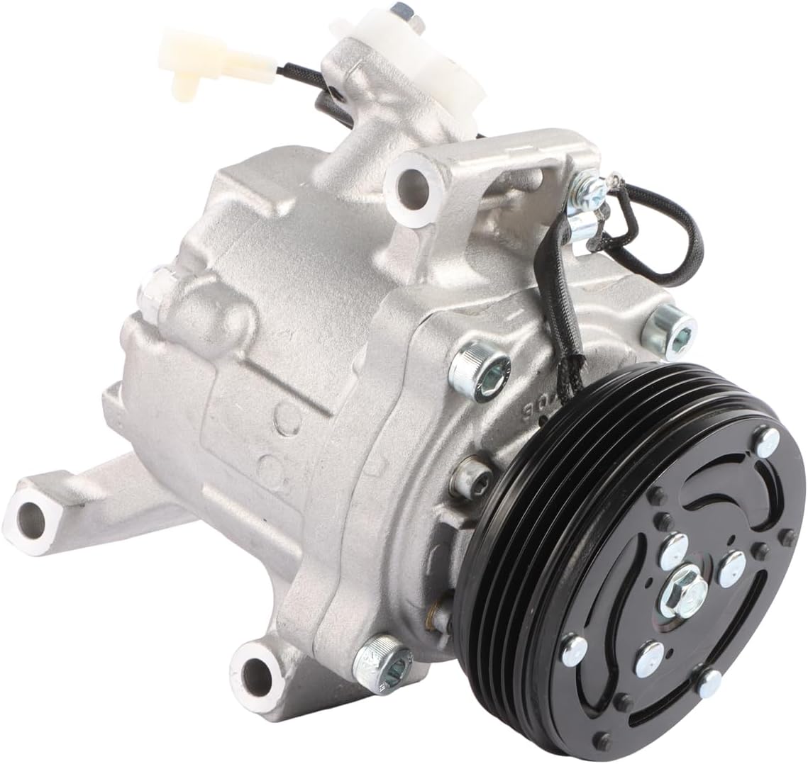 88320-B4010 AC Compressor 4PK Air Conditioning Compressor for SV07C Passo Daihatsu Terios Boon Sirion，Air Conditioning Compressor Engine Replace Parts 88320B4010