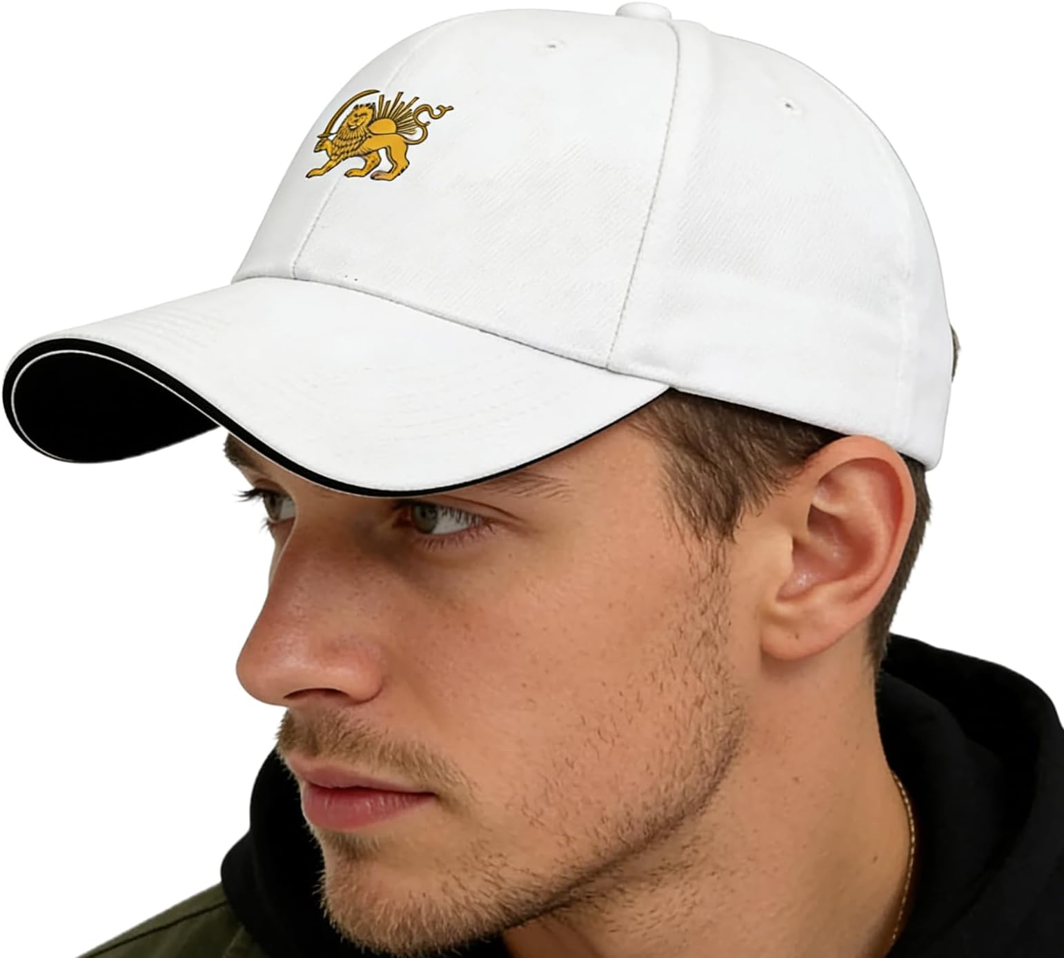 Old Iran Flag Cap - Adjustable Breathable Trucker Hat with Lion and Sun Design | Unisex Baseball Cap for Men Women, Ideal for Travel, Golf, Daily Commute and Outdoor Activities