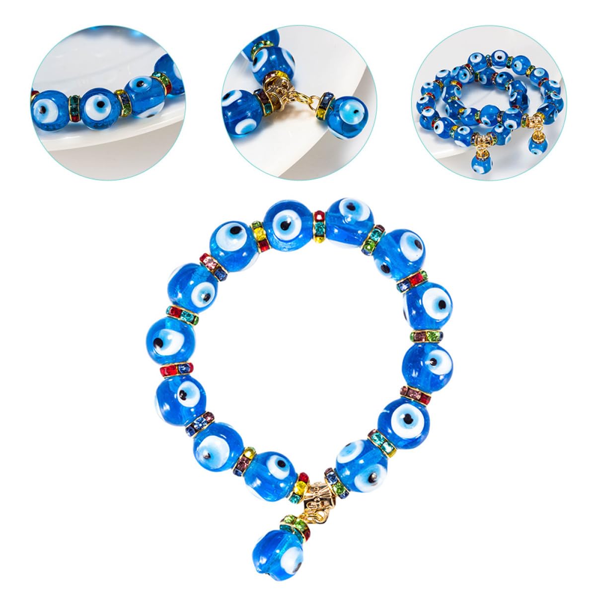 VALICLUD 4piezas De Ojo Maligno Para Mujer Pulsera De Joyería Turca Amuleto De Protección Para Especiales