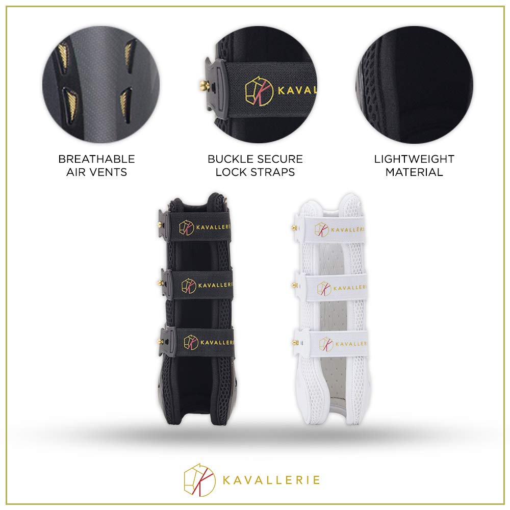 Kavallerie Pro-K - Botas de tendón de malla de aire 3D, protección contra impactos con carcasa exterior anatómica, material perforado por aire con forro suave y transpirable, botas de salto flexibles