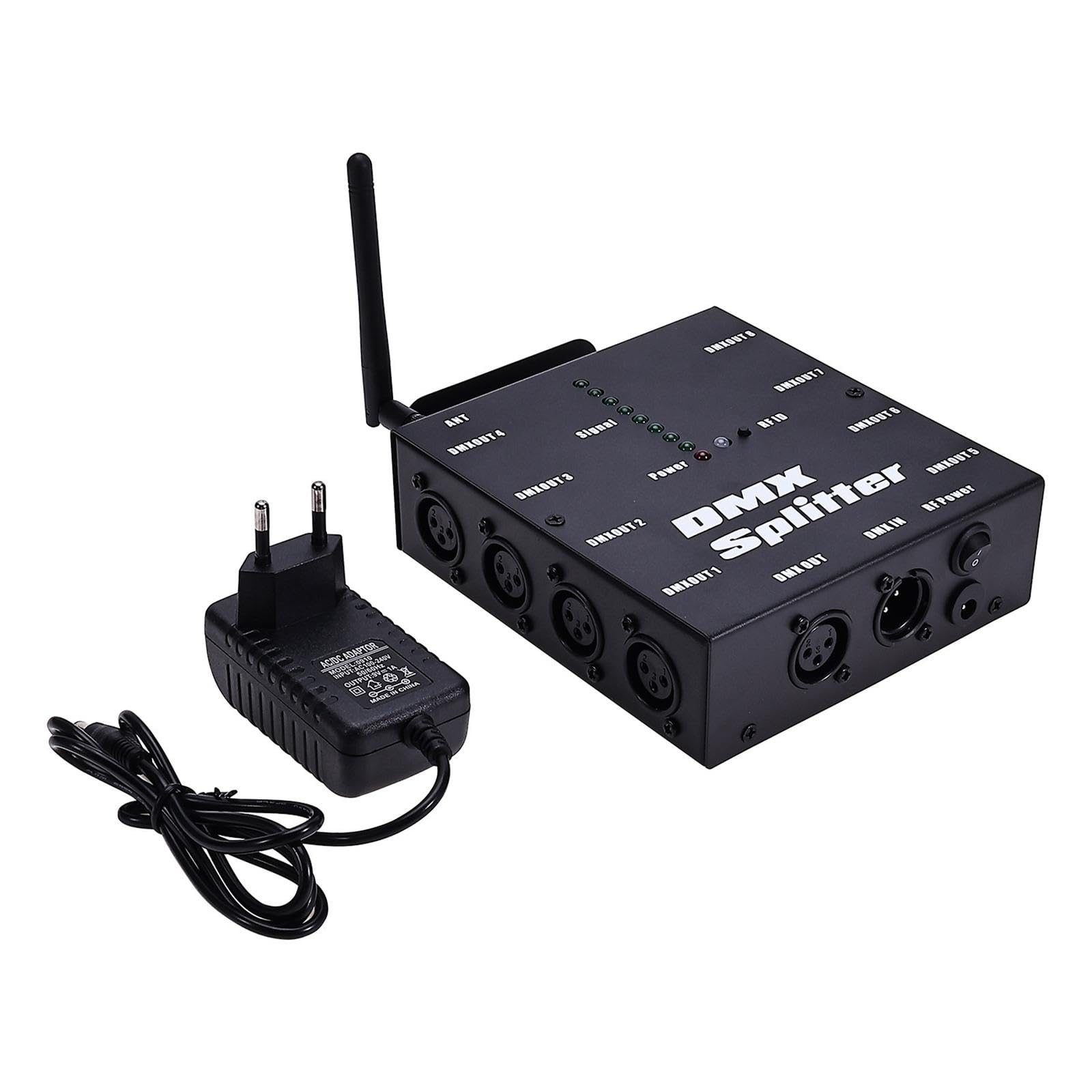 Dmx512 Distributor 8 Way 3 Pins Wireless Launcher for Wedding Stage Party-picture-10