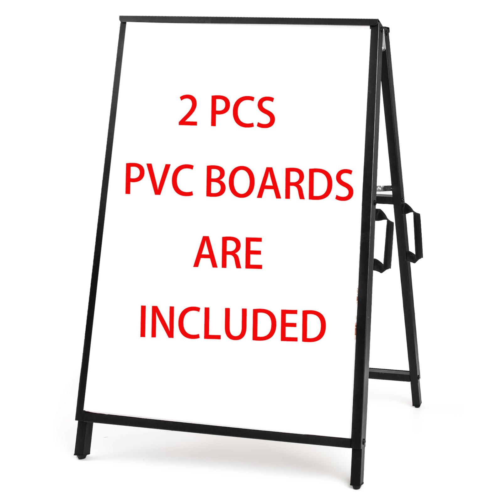 Photo 1 of pabues A Frame Sidewalk Sign 24x36 inches Sandwich Board Signs Outdoor Heavy Duty Double-Sided,including 2 Corrugated Boards 2 Anti-Glare for Business Indoor Outdoor (1 PACK)