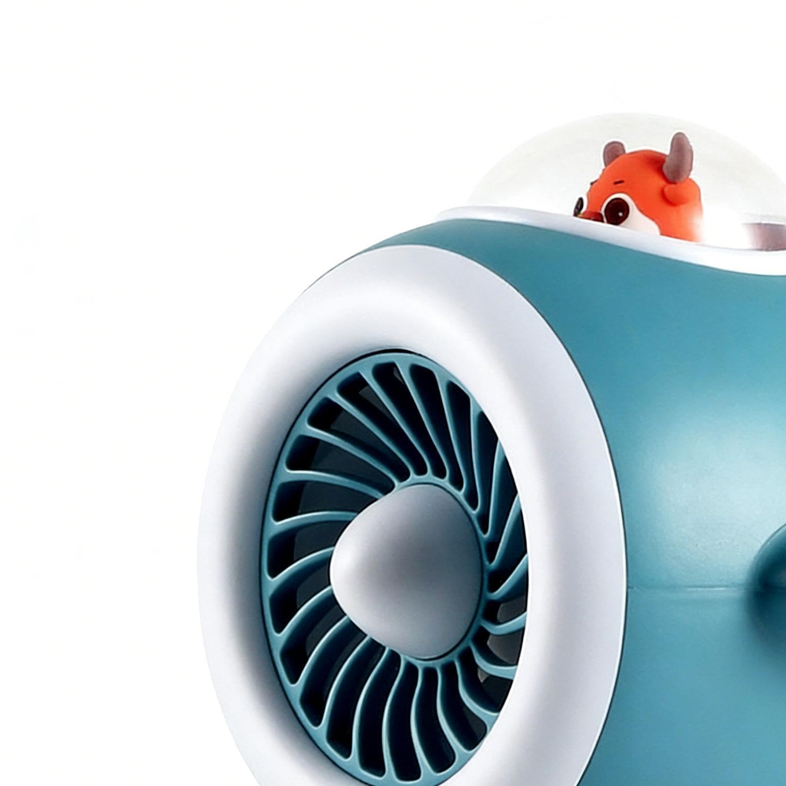 Generico Ventilatore da Passeggino per Bambini Luce LED Orientabile | Ventilatore Tascabile e Portatile per Bambini Adolescenti Adulti Viaggiatori Asilo Passeggiate Quotidiane Viaggi Estivi