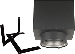 11" Tall Square Ceiling Support Box for 6" Diameter 304 Stainless Steel All Fuel Class-A Double Wall Insulated Chimney Pipe