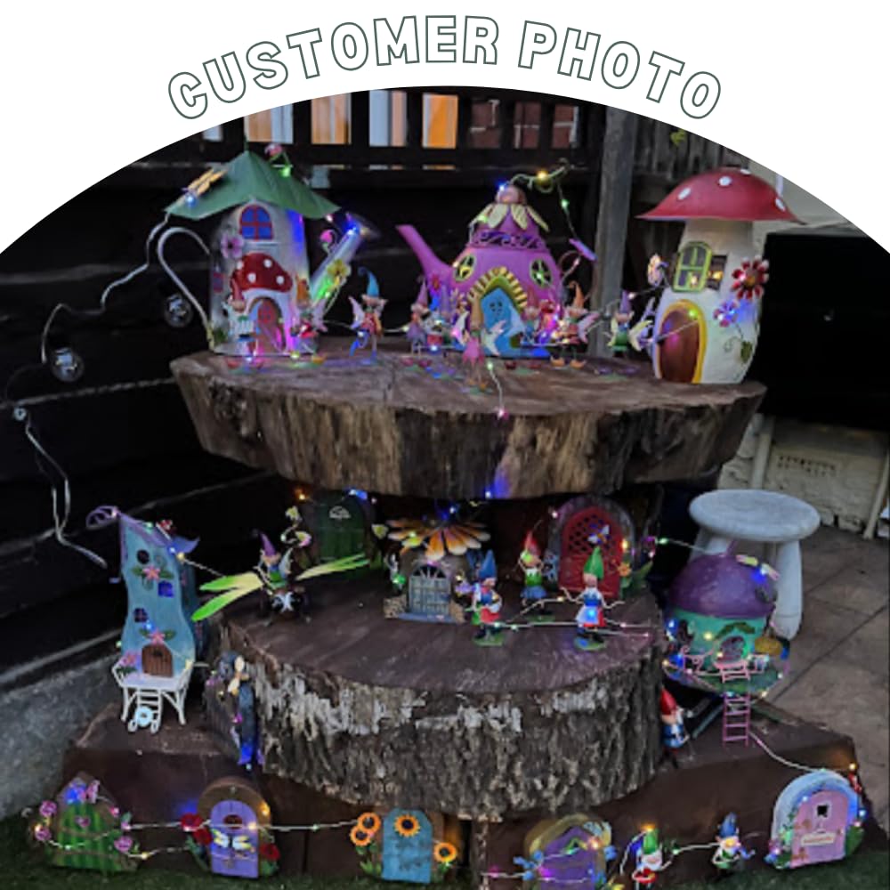 Nain De Jardin Solaire Amusant - Nain De Jardin Avec Lampe Solaire LED - Décoration Extérieure