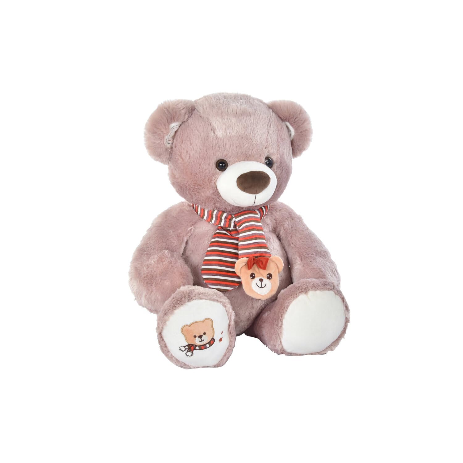 Ours en peluche marron doudou polyester rassurant pour le coucher