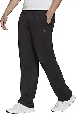adidas men's essentials warm-up open-hem tracksuit pants