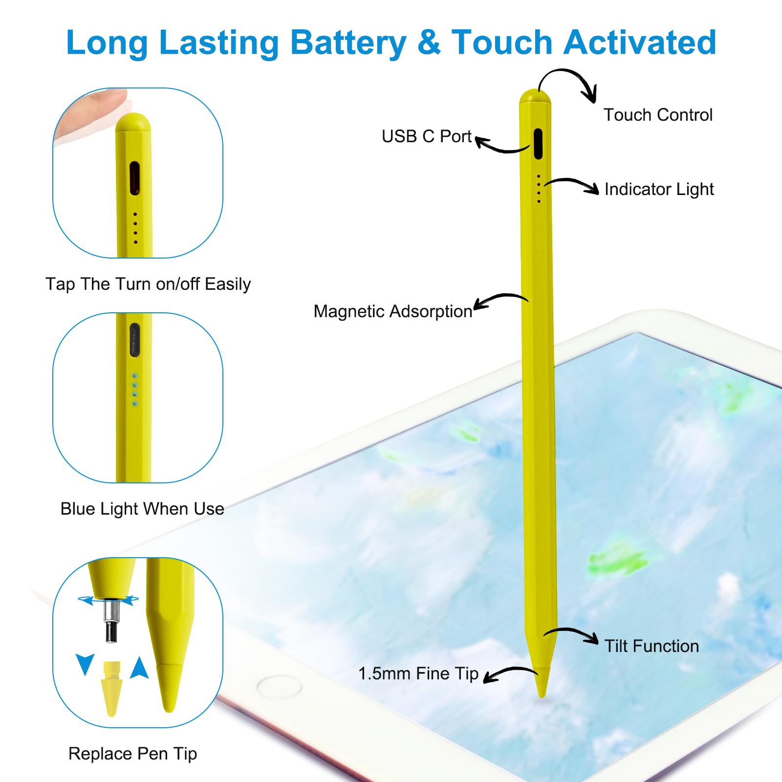 イエロー iPad 本体 + Apple Pencil 第10世代 iPad (第10世代) 256GB Wi-Fi イエロー Apple iPad 10.9インチ 第10