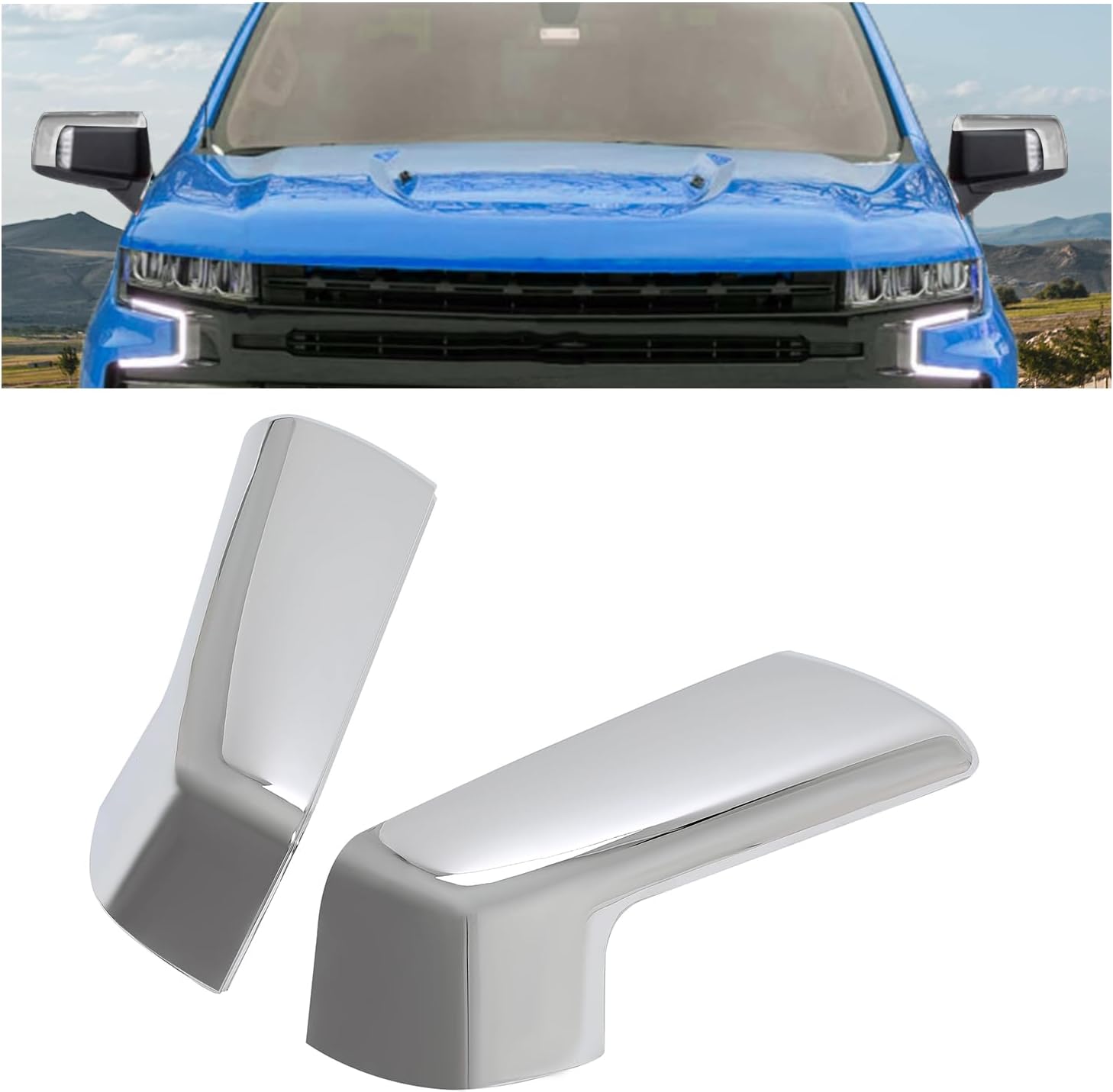 HECASA Mirror Cover Compatible with 20192023 Chevy