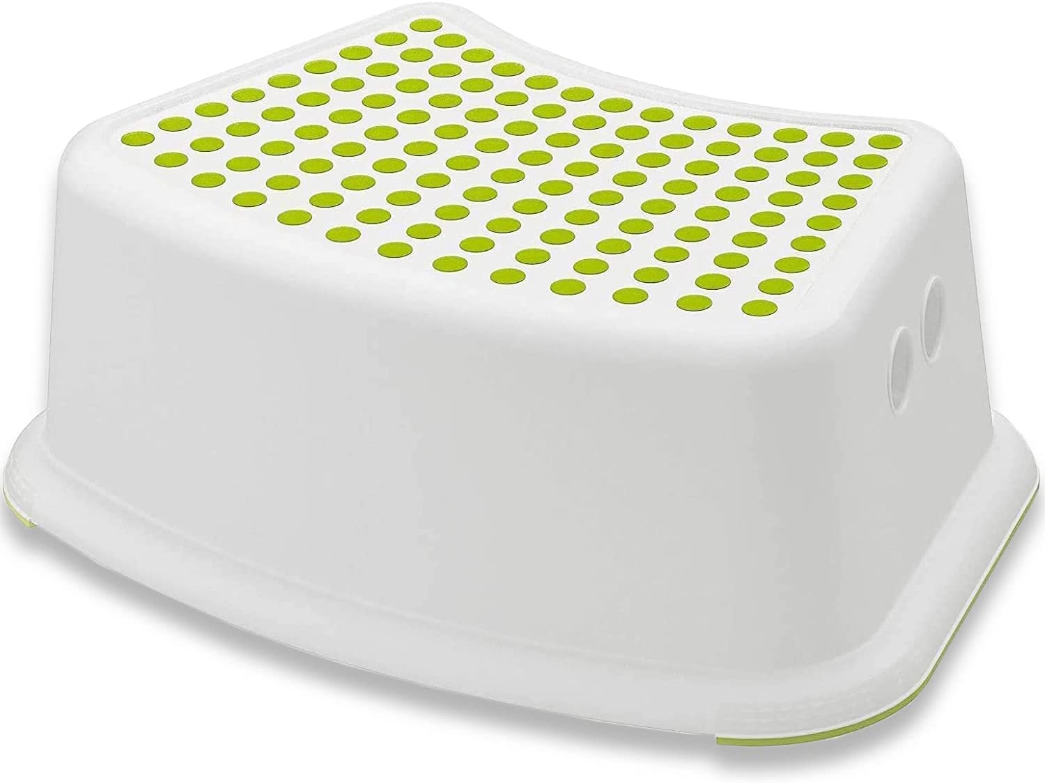 Homeshopa.com Green Step Stool For Kids, Non Slip Plastic Booster Foot Step Stool, Toddlers Stool For Potty Training, Sturdy Durable Children Stepping Stool For Bathroom, Kitchen, Washing Hands, Brushing Teeth (Green)