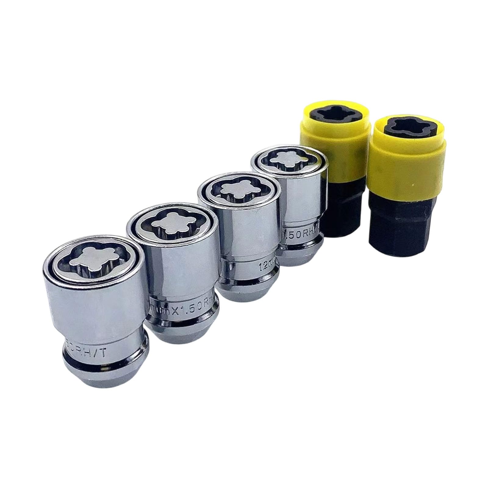 Rgybao M14x1.5 Universally Car Wheel Lugs Nut Carbon Steel Antitheft Design High Strength Plated For Various Vehicle Brands Antitheft Wheel Lugs Nut