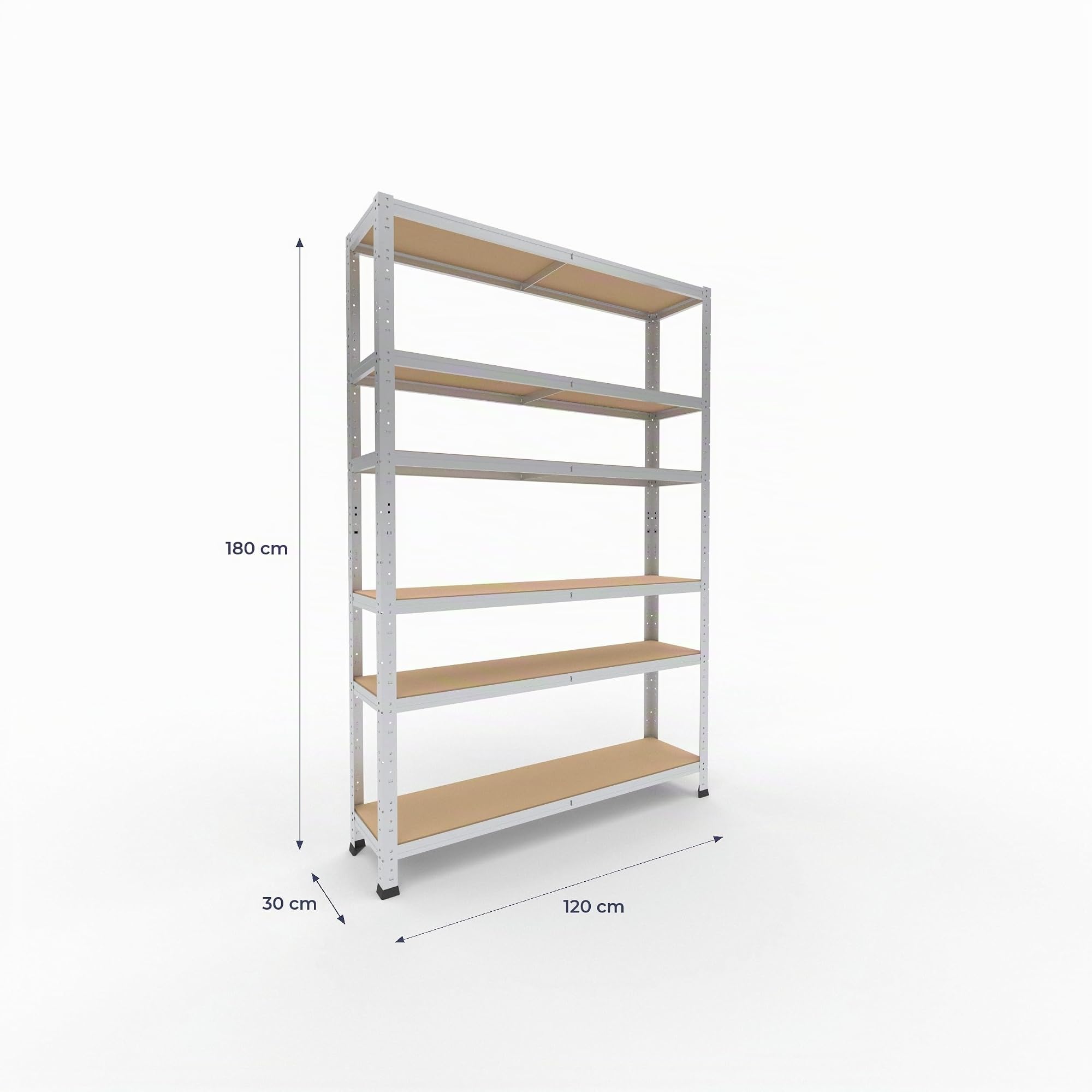 shelfplaza Home 180x120x30cm Estantería Pesada galvanizada: 6x145kg | Estanterías almacenaje · Estanterías metálicas · Estantería cocina · Estantería metálica · Estanterías almacenaje garaje