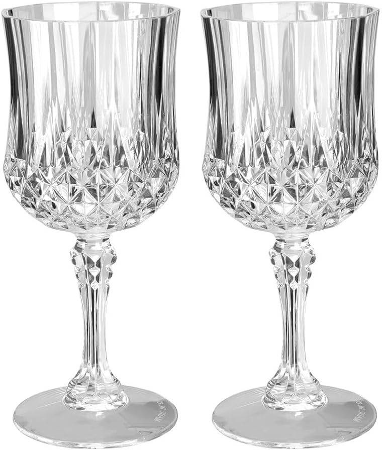 Lot De 6 Dessous De Verres Transparents à Rebord Doré + Boîtier Présentoir - Occasion