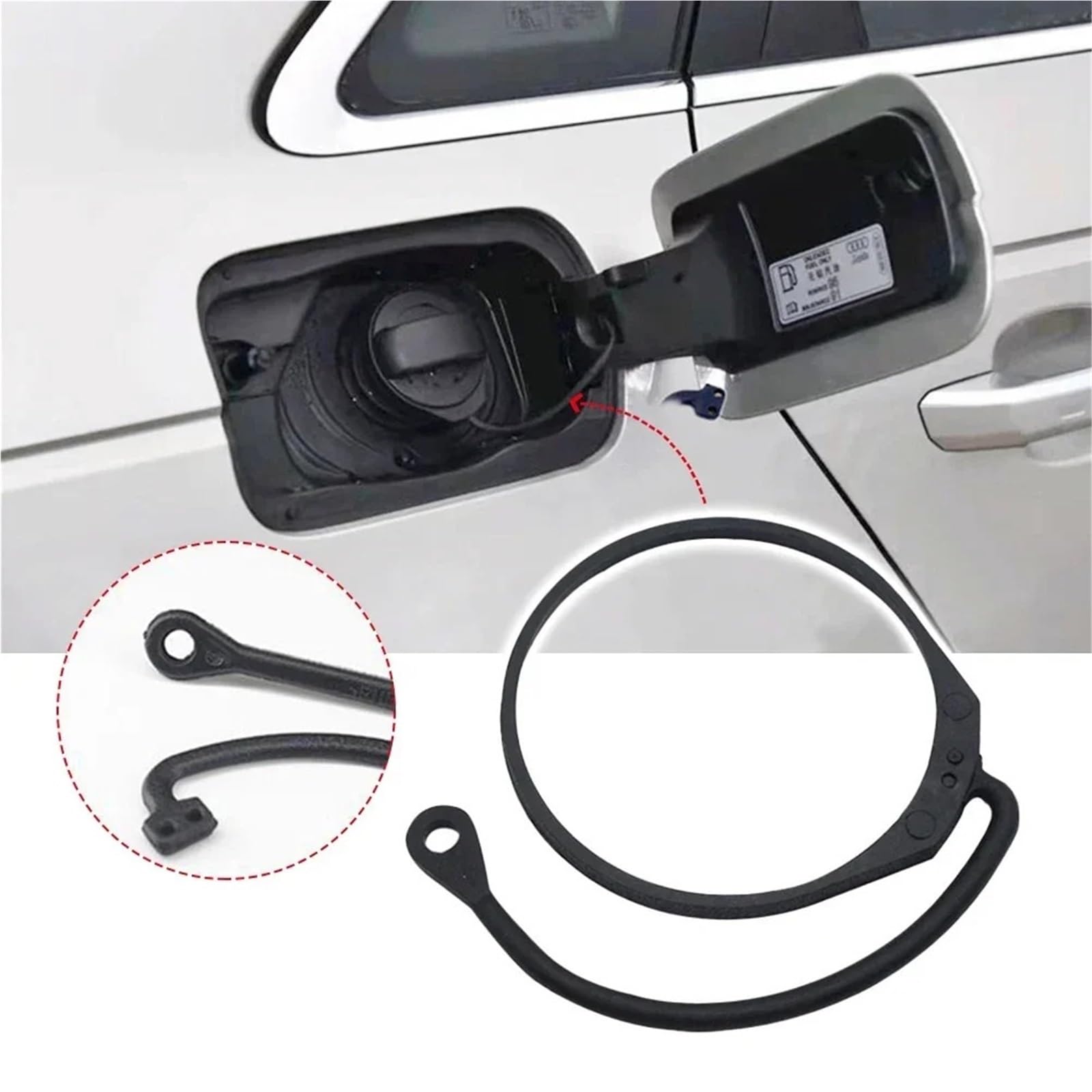 Do Polo MK4 MK6 Au i di A4 A6 Q5 A3 A8 Q7 C6 A2 A5 linia pokrywy zbiornika paliwa oleju Korek zbiornika paliwa(Straight with loop)