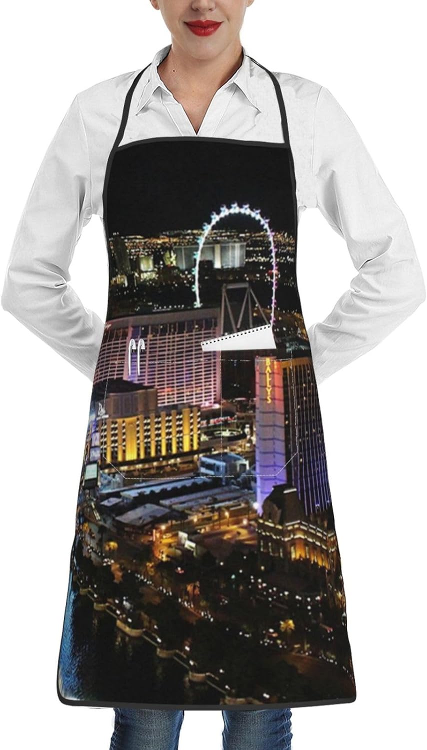 Grembiule Da Cucina Las Vegas: Regalo Originale Per Addio Al Nubilato, Con Tasche - 3