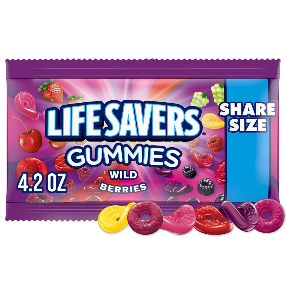 Life Savers Wild Berries Gummies Candy, 4.2 Ounce (Pack of 15)